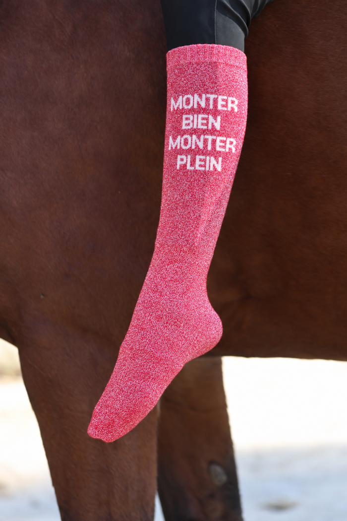 Monter bien monter plein — chaussettes équitation femme Allure Club
