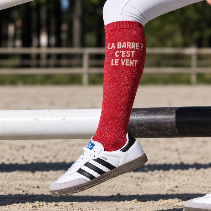 La barre ? C’est le vent — chaussettes équitation femme Allure Club